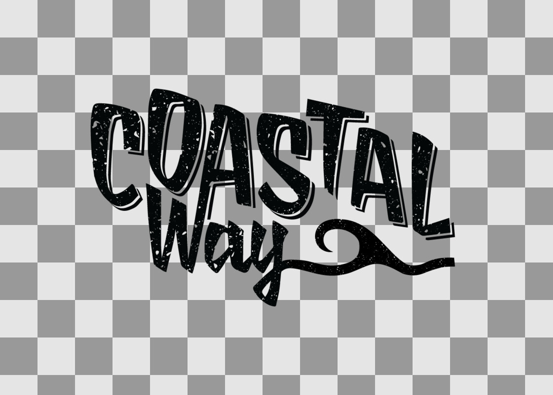 Logo Mono Black Coastal Way