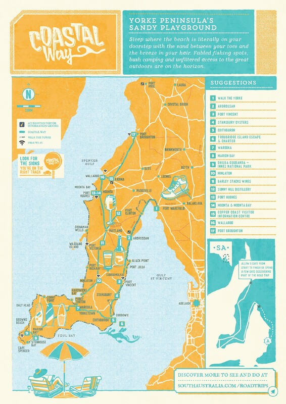 Road Trip Map PDF Coastal Way