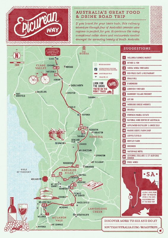 Road Trip Map PDF Epicurean Way