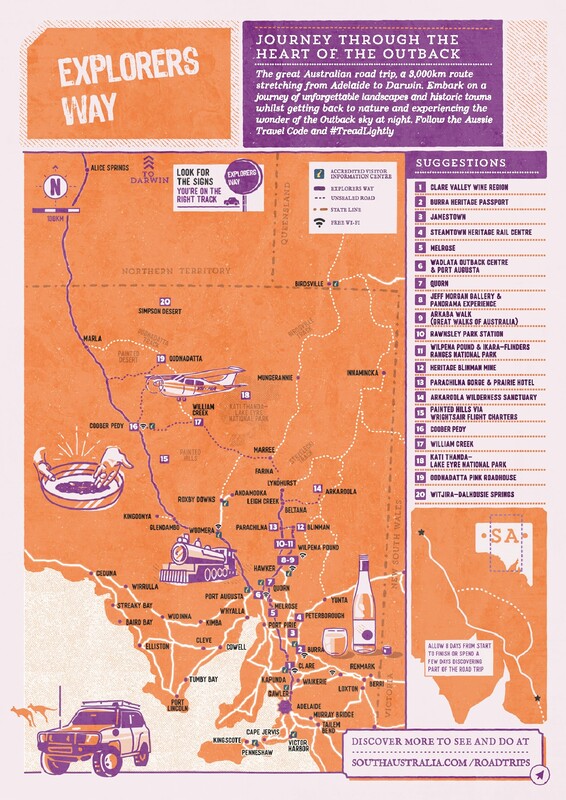 Road Trip Map PDF Explorers Way