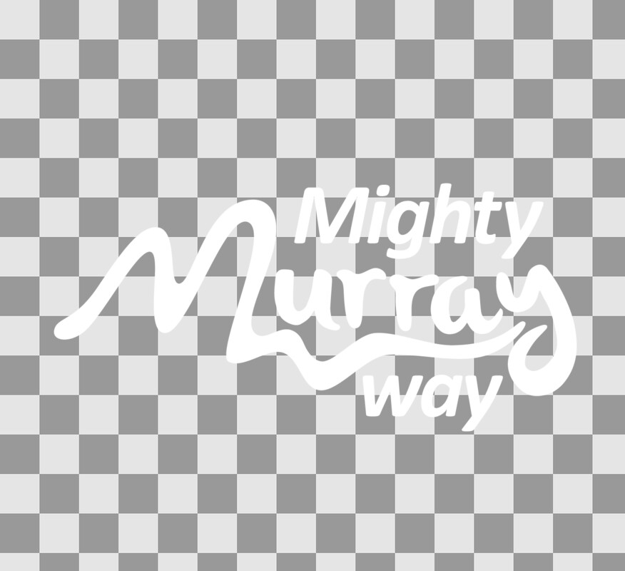 Logo Mono Reverse Mighty Murray Way