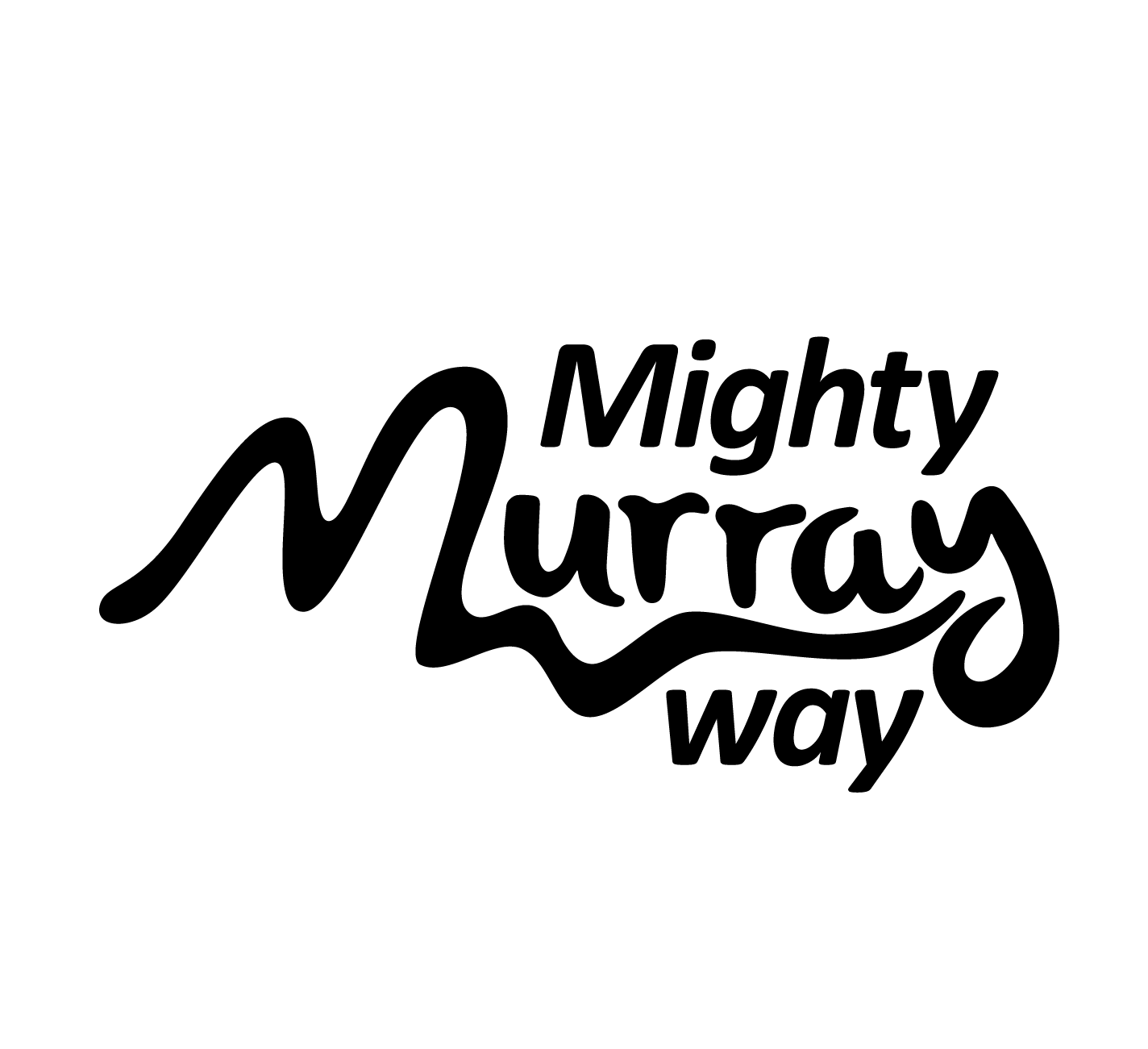 Logo Mono Black Mighty Murray Way