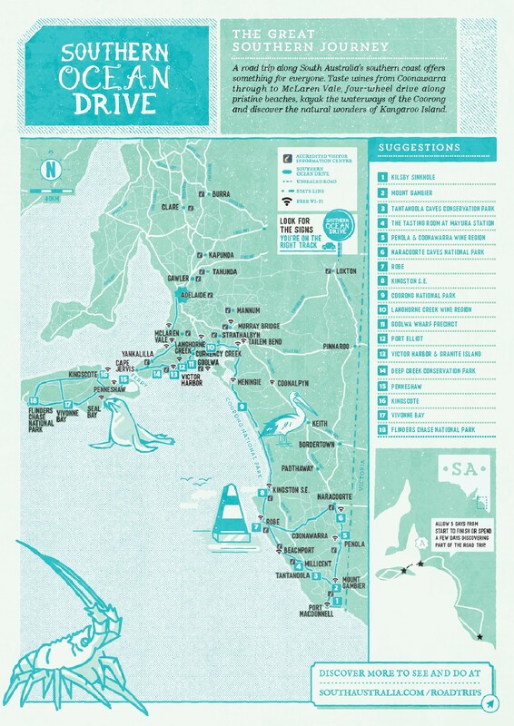 Road Trip Map PDF Southern Ocean Drive